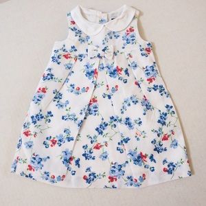 Janie and Jack blue and pink floral dress